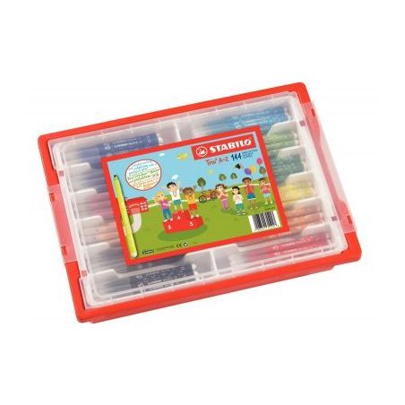 Achetez Classpack de 144 feutres Trio A-Z pointe moyenne de 12 couleurs assorties dont 24 gratuits F..
