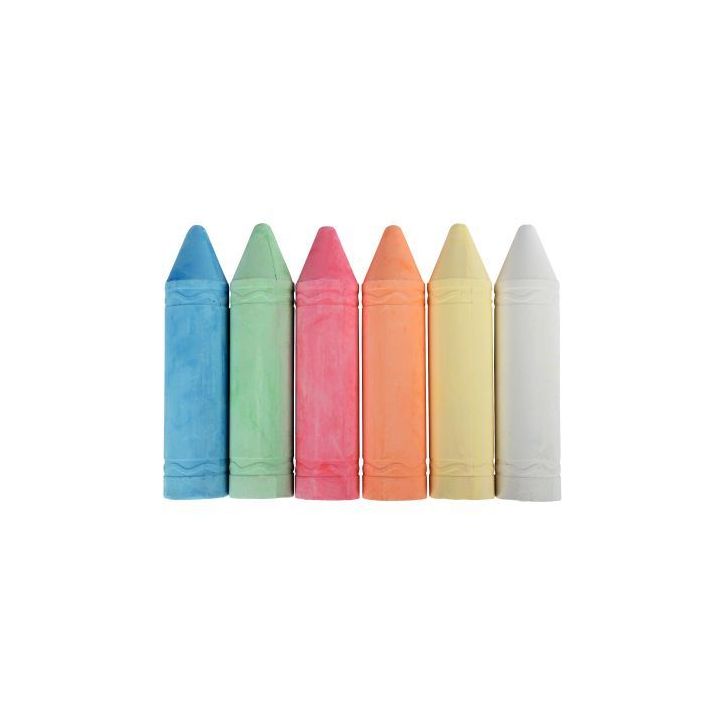 Set de 6 craies trottoir jumbo 1849