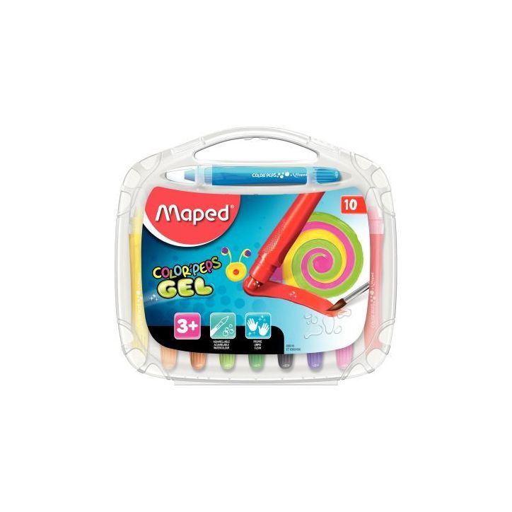 Boîte de 10 crayons gel aquarellables 836310 MAPED