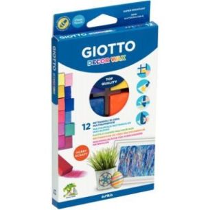 Achetez Etui de 12 craies cire rectangulaire assorties F442000 GIOTTO pas cher sur Ma Rentrée Scola..