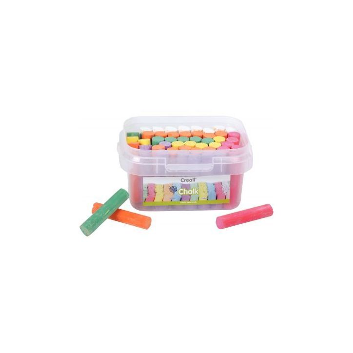 Seau de 50 craies de trottoir  assortis 06000 CREALL