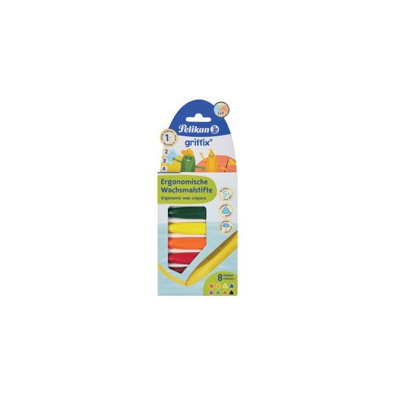 Achetez Etui de 8 crayons cire triangulaire Griffix 300000361 PELIKAN pas cher sur Ma Rentrée Scola.. Achetez Etui de 8 crayons cire triangulaire Griffix 300000361 PELIKAN pas cher sur Ma Rentrée Scola..