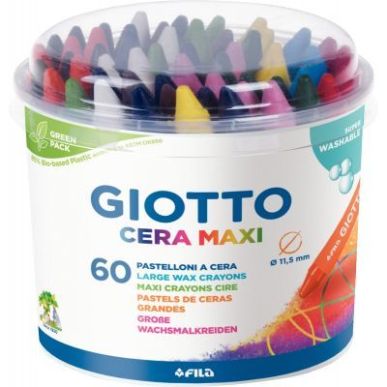 Achetez Pot de 60 craies cire cera maxi F519200 GIOTTO pas cher sur Ma Rentrée Scolaire