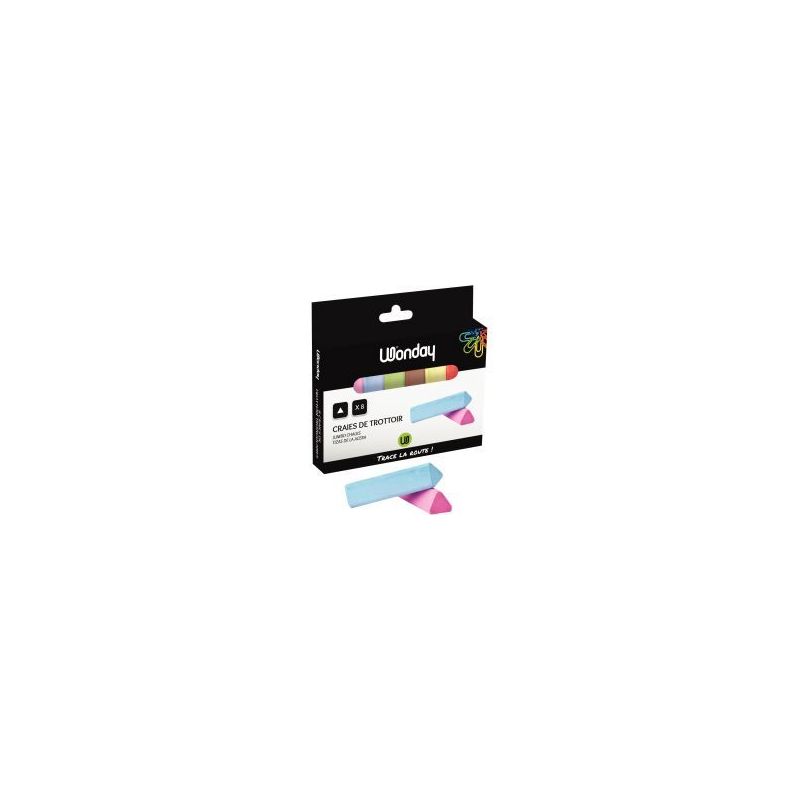 Achetez Etui de 8 craies trottoir assorties FEC700192 pas cher sur Ma Rentrée Scolaire Achetez Etui de 8 craies trottoir assorties FEC700192 pas cher sur Ma Rentrée Scolaire