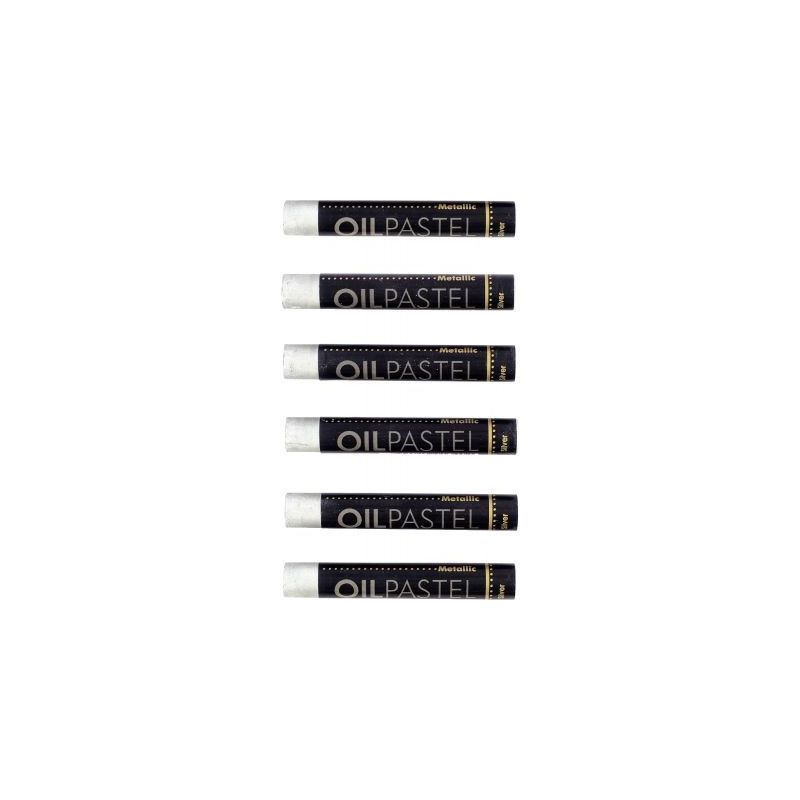 Achetez Boite de 6 pastels huile argent 11 mm MOP340/6 CRAY-PAS pas cher sur Ma Rentrée Scolaire