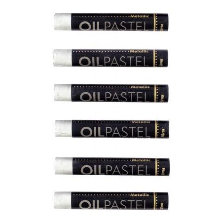 Achetez Boite de 6 pastels huile argent 11 mm MOP340/6 CRAY-PAS pas cher sur Ma Rentrée Scolaire