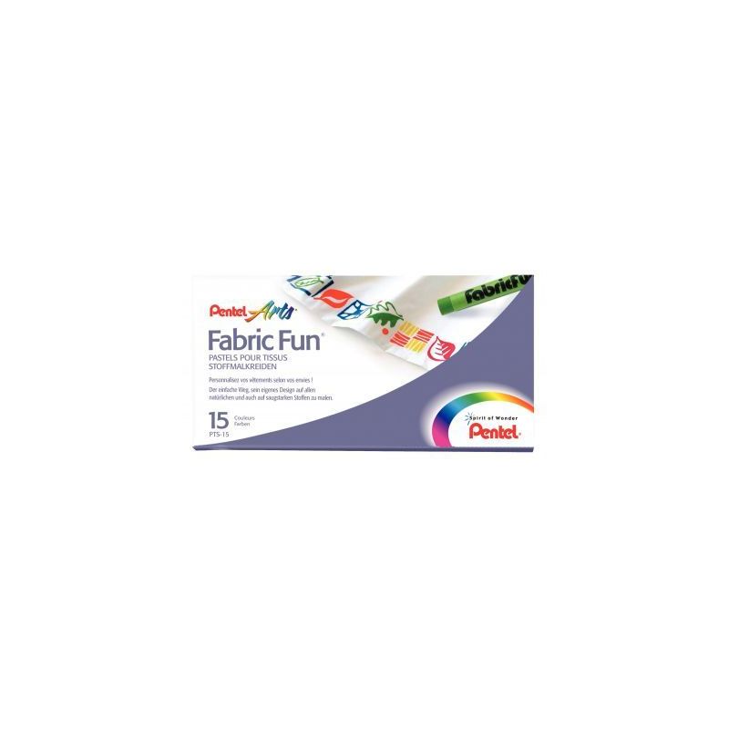 Achetez Boîte de 15 pastels pour tissus assorties PTS-15 PENTEL pas cher sur Ma Rentrée Scolaire Achetez Boîte de 15 pastels pour tissus assorties PTS-15 PENTEL pas cher sur Ma Rentrée Scolaire