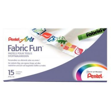 Achetez Boîte de 15 pastels pour tissus assorties PTS-15 PENTEL pas cher sur Ma Rentrée Scolaire