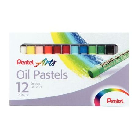 Achetez Boite de 12 pastels à l'huile 8 mm PHN-12U PENTEL pas cher sur Ma Rentrée Scolaire