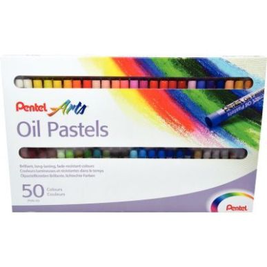 Achetez Boîte de 50 craies Pastel à l'huile diamètre 8mm PHN-50U PENTEL pas cher sur Ma Rentrée ..