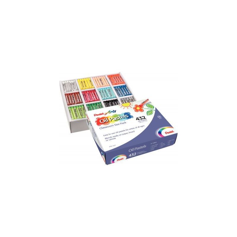 Achetez Classpack de 432 pastels à l'huile 8 mm PHN4-12CP PENTEL pas cher sur Ma Rentrée Scolaire