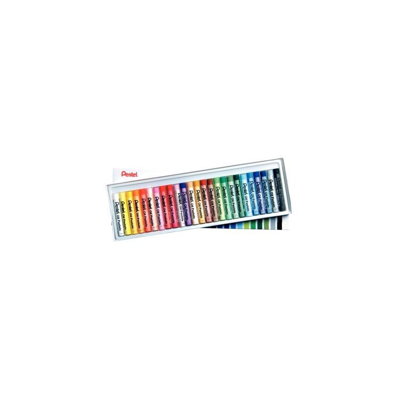 Achetez Boîte de 25 craies Pastel à l'huile diamètre 8mm PHN-25U PENTEL pas cher sur Ma Rentrée ..