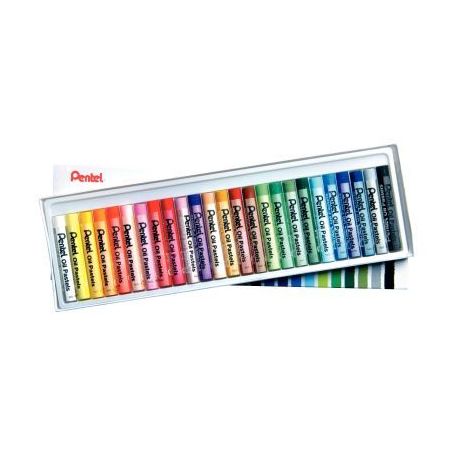 Achetez Boîte de 25 craies Pastel à l'huile diamètre 8mm PHN-25U PENTEL pas cher sur Ma Rentrée ..