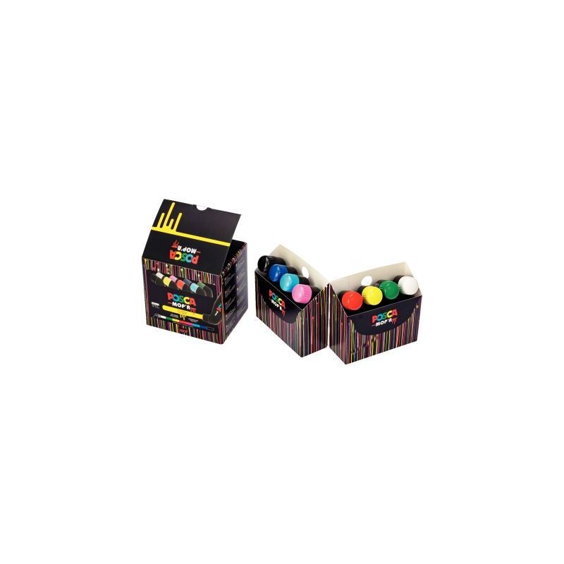 Achetez Boite de 8 marqueurs Posca MOP'R assortis PCM22/8 PF POSCA pas cher sur Ma Rentrée Scolaire
