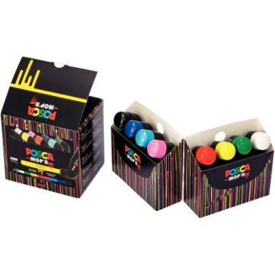 Achetez Boite de 8 marqueurs Posca MOP'R assortis PCM22/8 PF POSCA pas cher sur Ma Rentrée Scolaire