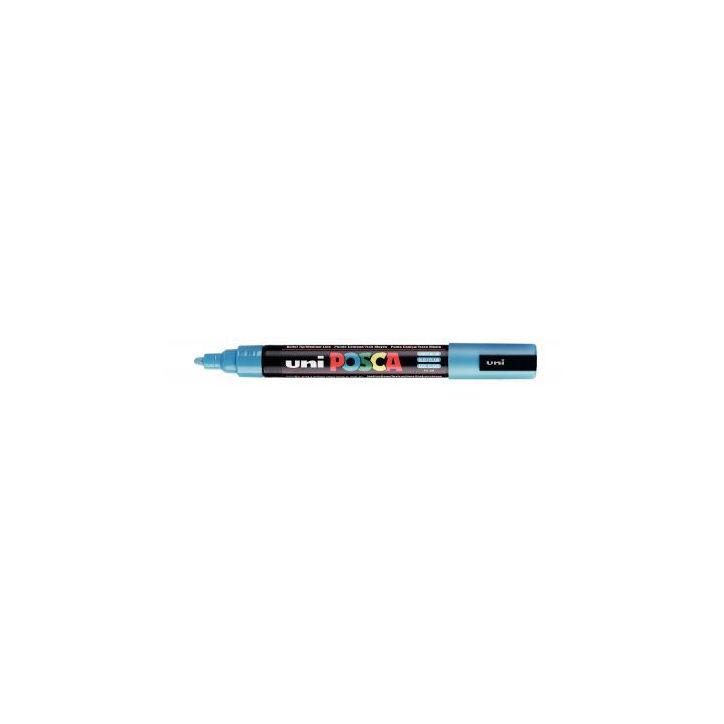 Marqueur Posca pointe moyenne conique bleu ciel PC5M BCI POSCA UNIBALL