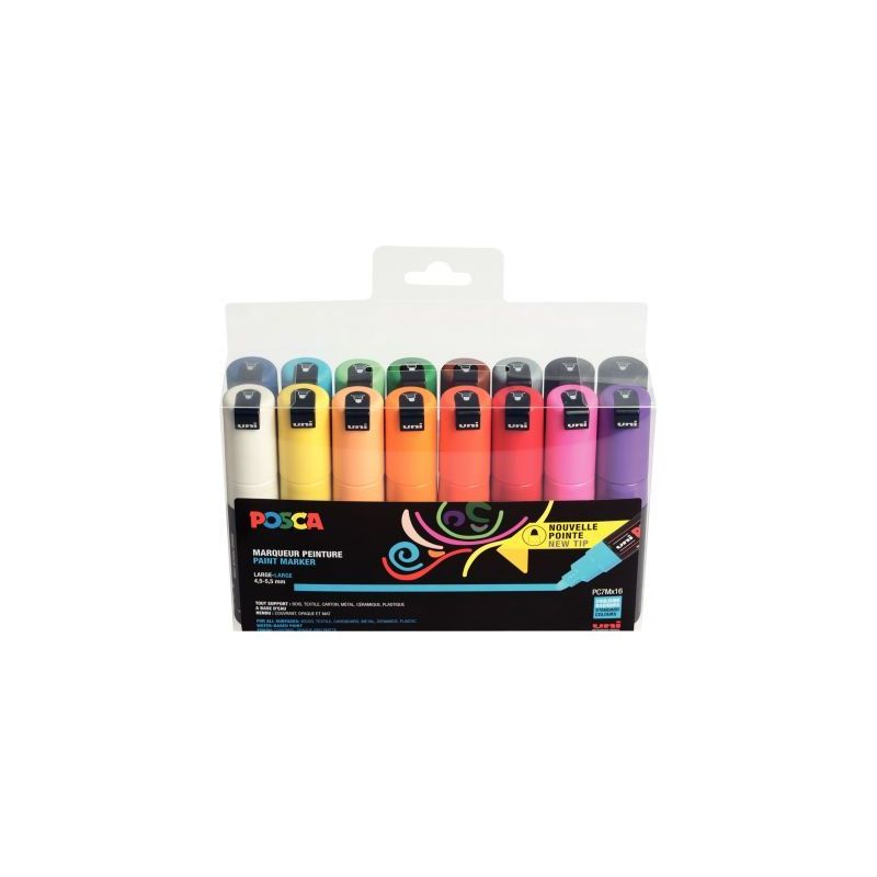 Achetez Pochette de 16 marqueurs Posca ogive large PC7M/16A ASS31 POSCA UNIBALL pas cher sur Ma Rent.. Achetez Pochette de 16 marqueurs Posca ogive large PC7M/16A ASS31 POSCA UNIBALL pas cher sur Ma Rent..