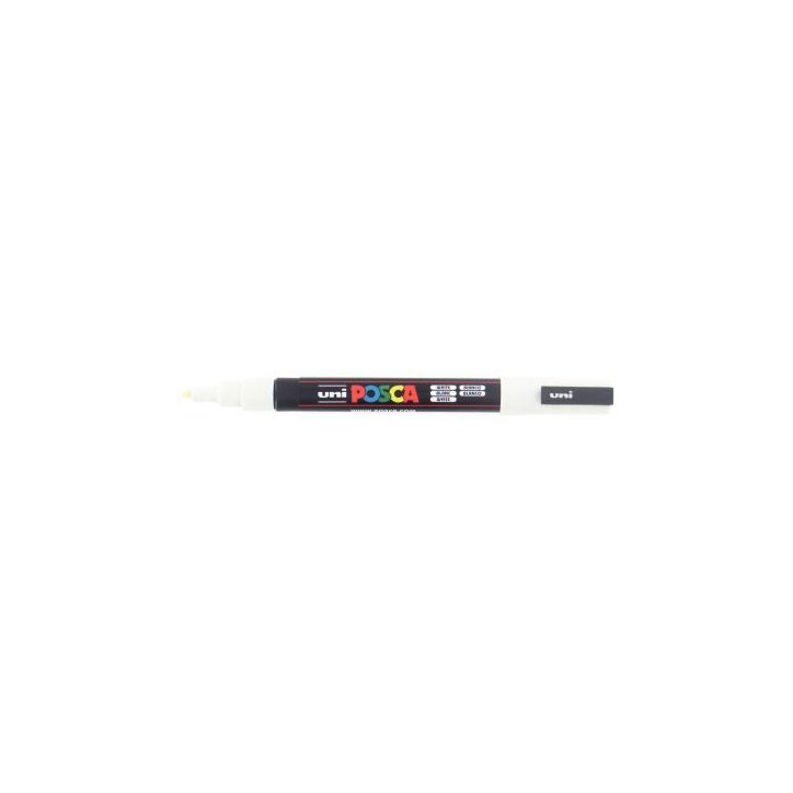 Marqueur pointe fine conique blanc PC3M BL POSCA UNIBALL