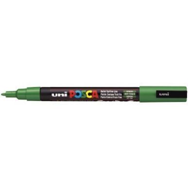 Achetez Marqueur pointe fine conique  vert foncé PC3M VF POSCA UNIBALL pas cher sur Ma Rentrée Sco..