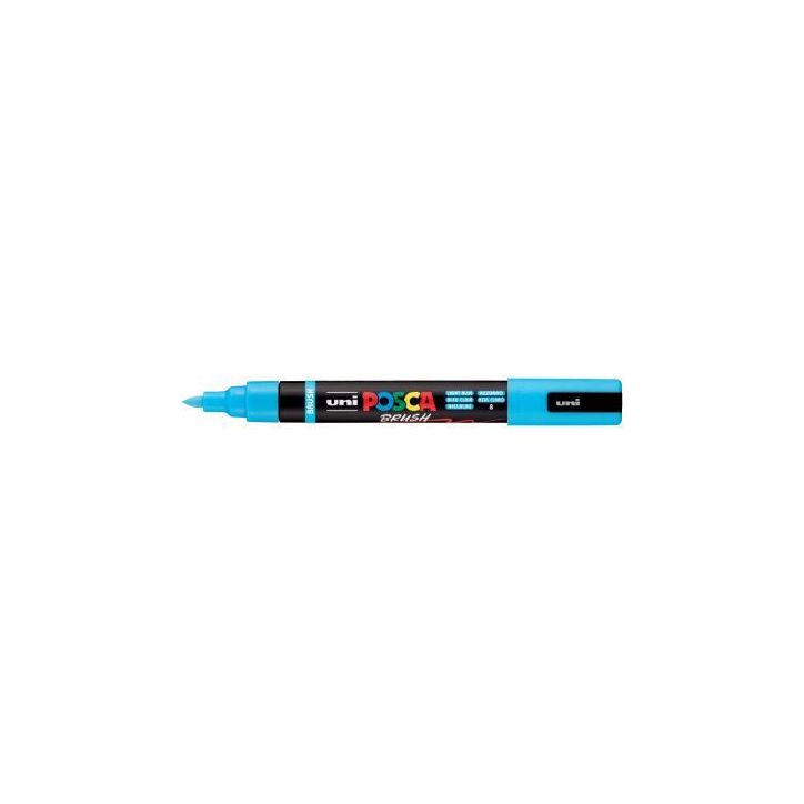 Marqueur Posca pointe moyenne Brush bleu clair PC5BR BC POSCA UNIBALL