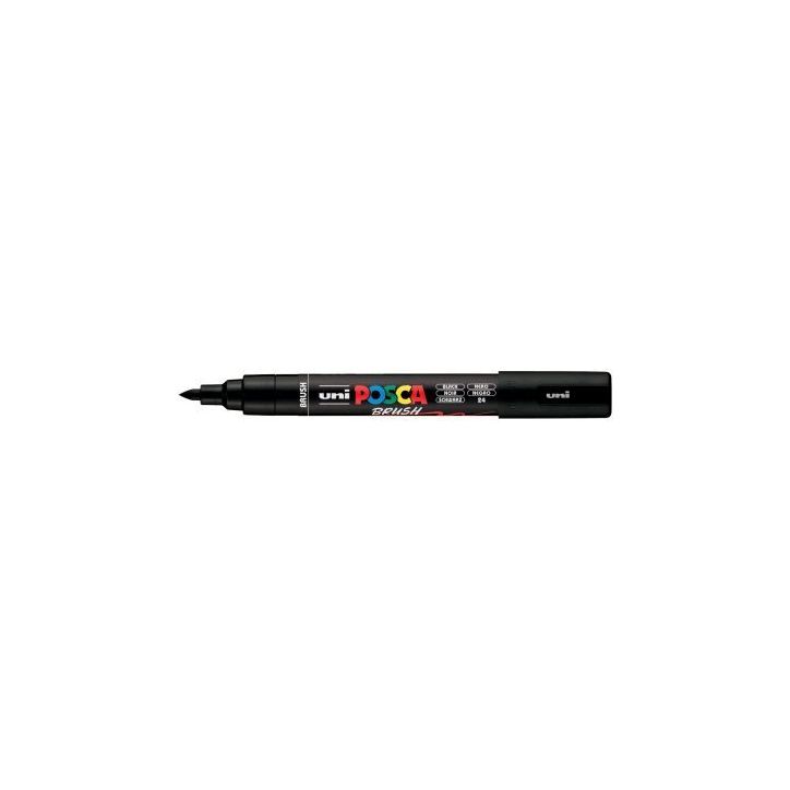 Marqueur Posca pointe moyenne Brush noir PC5BR N POSCA UNIBALL