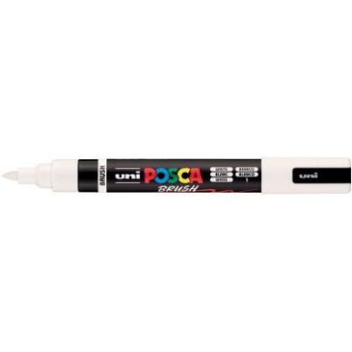 Achetez Marqueur Posca pointe moyenne Brush blanc PC5BR BL POSCA UNIBALL pas cher sur Ma Rentrée Sc..