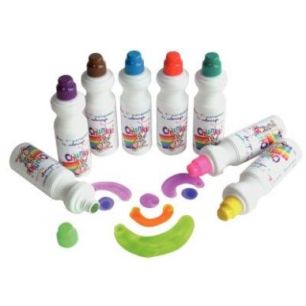 Achetez Boîte de 8 marqueurs 75 ml Chunkie vert toucan, mangue, papaye, fuchsia, violet, anis, turq..