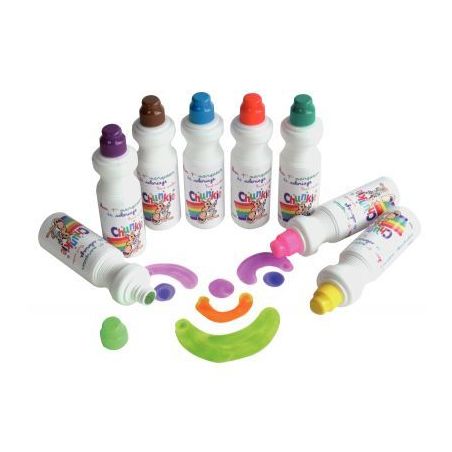 Achetez Boîte de 8 marqueurs 75 ml Chunkie vert toucan, mangue, papaye, fuchsia, violet, anis, turq..