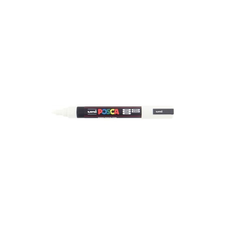 Marqueur pointe moyenne conique blanc PC5M BL POSCA UNIBALL