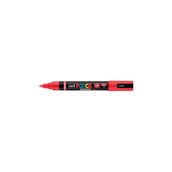 Marqueur Posca pointe moyenne Brush rouge PC5BR R POSCA UNIBALL