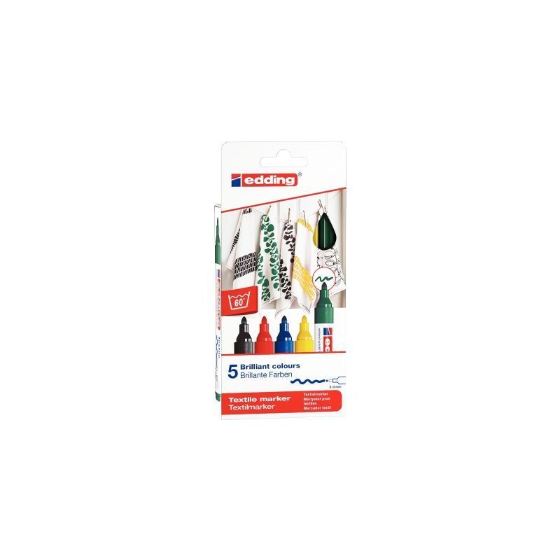 Achetez Boîte de 5 marqueurs textile E-4500 basic 4-4500-5S EDDING pas cher sur Ma Rentrée Scolair.. Achetez Boîte de 5 marqueurs textile E-4500 basic 4-4500-5S EDDING pas cher sur Ma Rentrée Scolair..