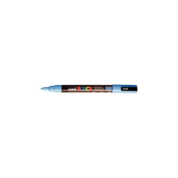 Marqueur pointe fine ogive bleu ciel PC3M BCI POSCA UNIBALL