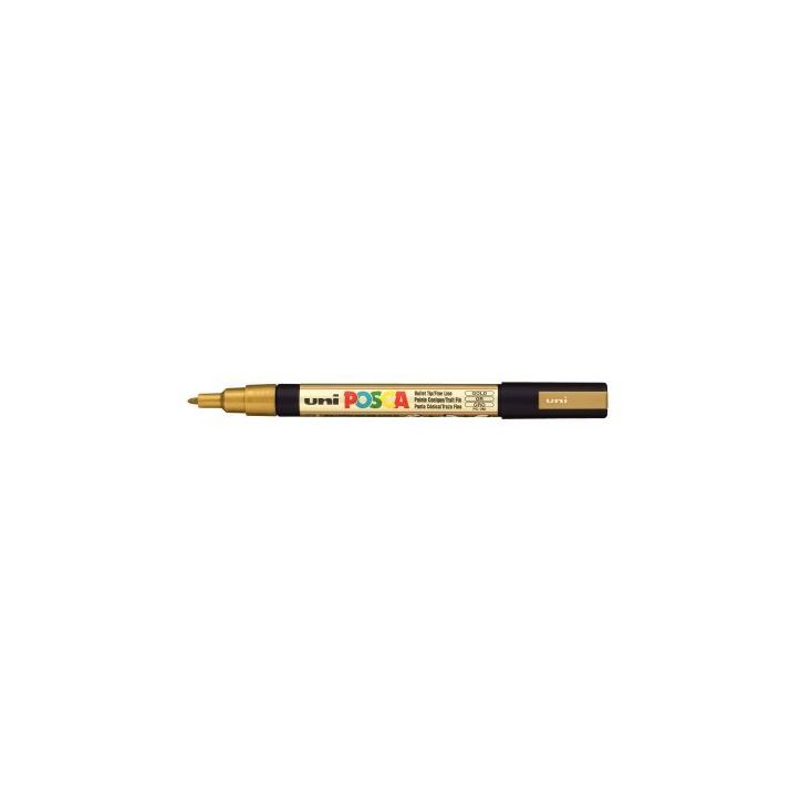 Marqueur pointe fine conique  or PC3M OR POSCA UNIBALL