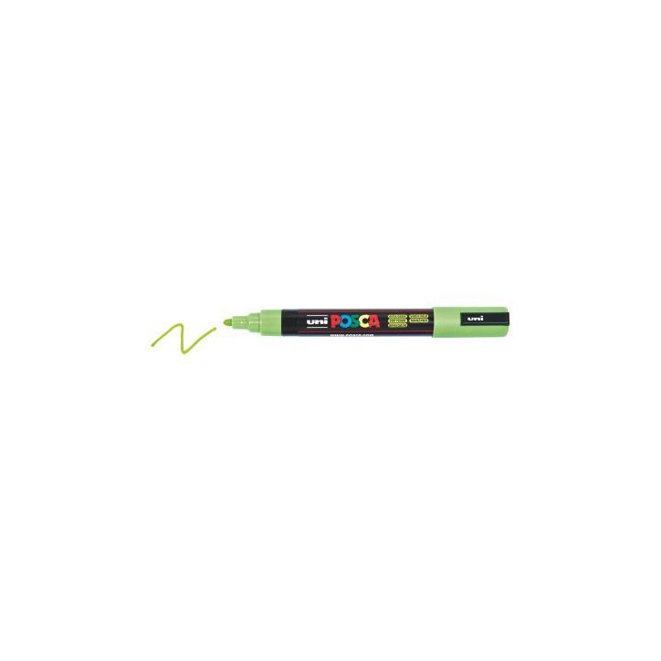 Marqueur pointe moyenne conique vert pomme PC5M VP POSCA UNIBALL