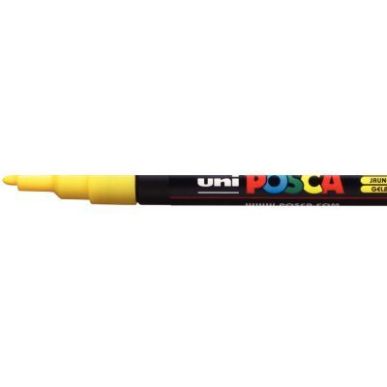 Achetez Marqueur pointe fine conique jaune PC3M J POSCA UNIBALL pas cher sur Ma Rentrée Scolaire