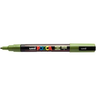 Achetez Marqueur pointe fine conique vert kaki PC3M VK POSCA UNIBALL pas cher sur Ma Rentrée Scolai..
