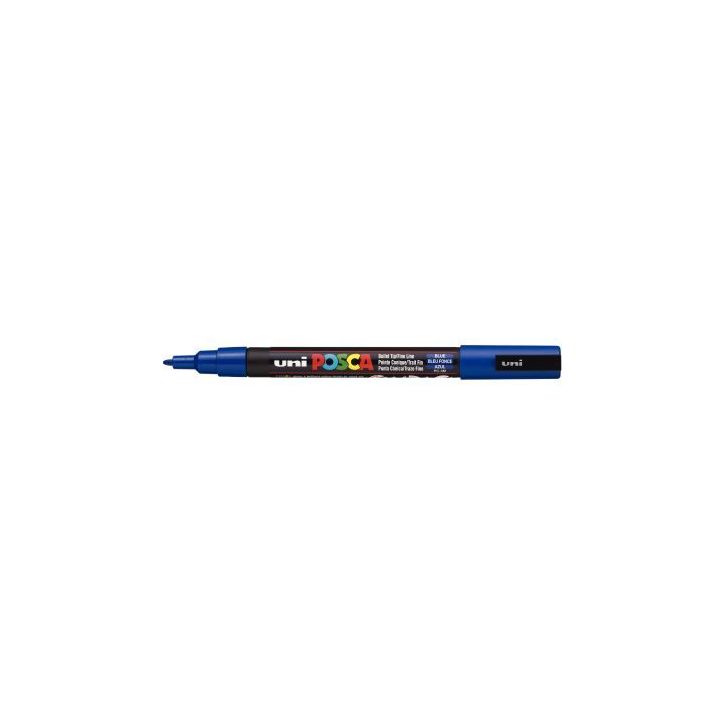 Marqueur pointe fine conique  bleu foncé PC3M BF POSCA UNIBALL