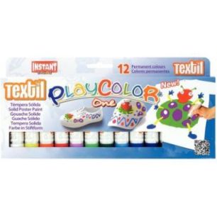 Achetez Boite de 12 sticks de gouache textile couleurs assorties 400631 PLAYCOLOR pas cher sur Ma Re..