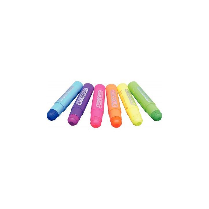 Boite de 6 sticks de gouache fluo 1982