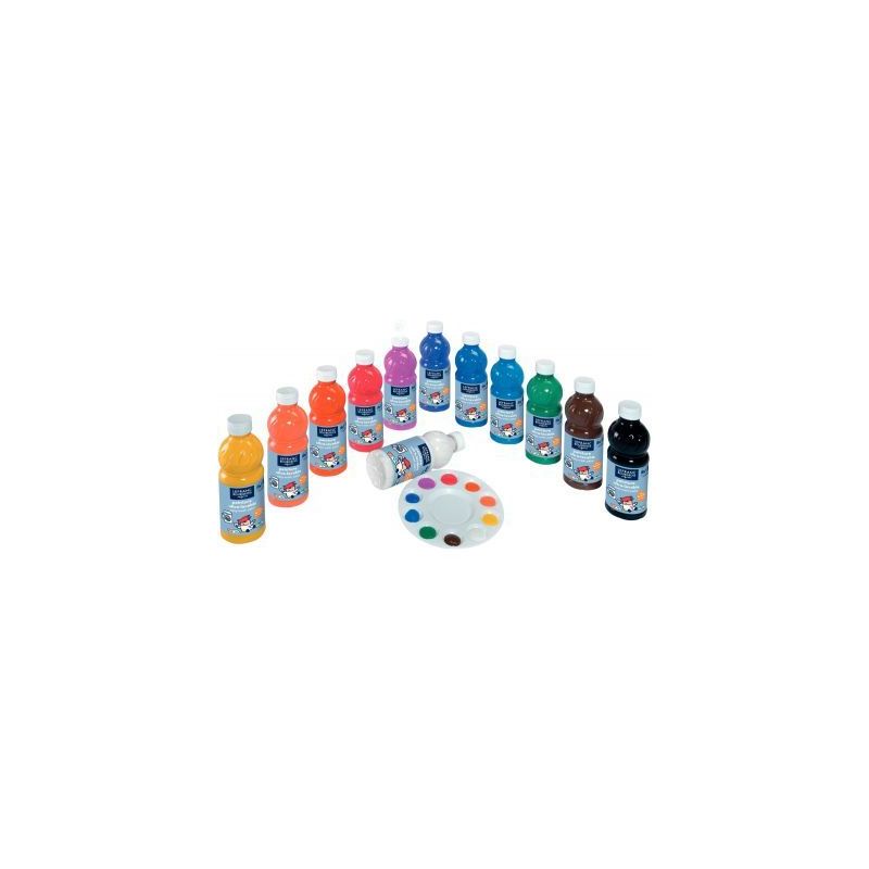 Achetez Carton de 12 flacons 500 ml de gouache liquide ultra lavable 188436 COLOR AND LEFRANC & BOU.. Achetez Carton de 12 flacons 500 ml de gouache liquide ultra lavable 188436 COLOR AND LEFRANC & BOU..