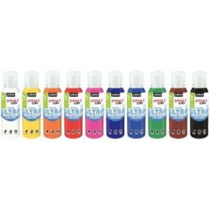 Achetez Lot de 10 flacons 150 ml de gouache liquide ultra lavable Primacolor 075330 PRIMA COLO PEBEO..