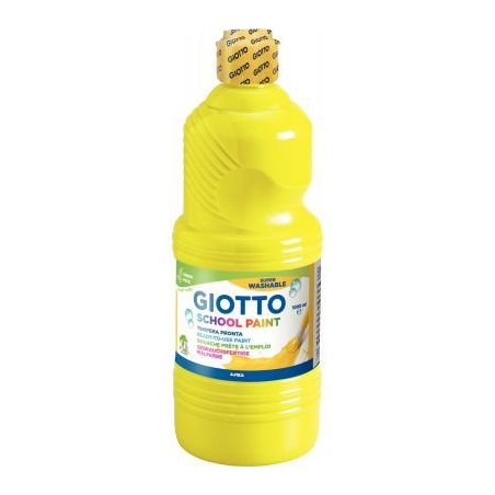 Achetez Flacon de 1 Litre de gouache liquide lavable GIOTTO jaune primaire F535502 GIOTTO pas cher s..