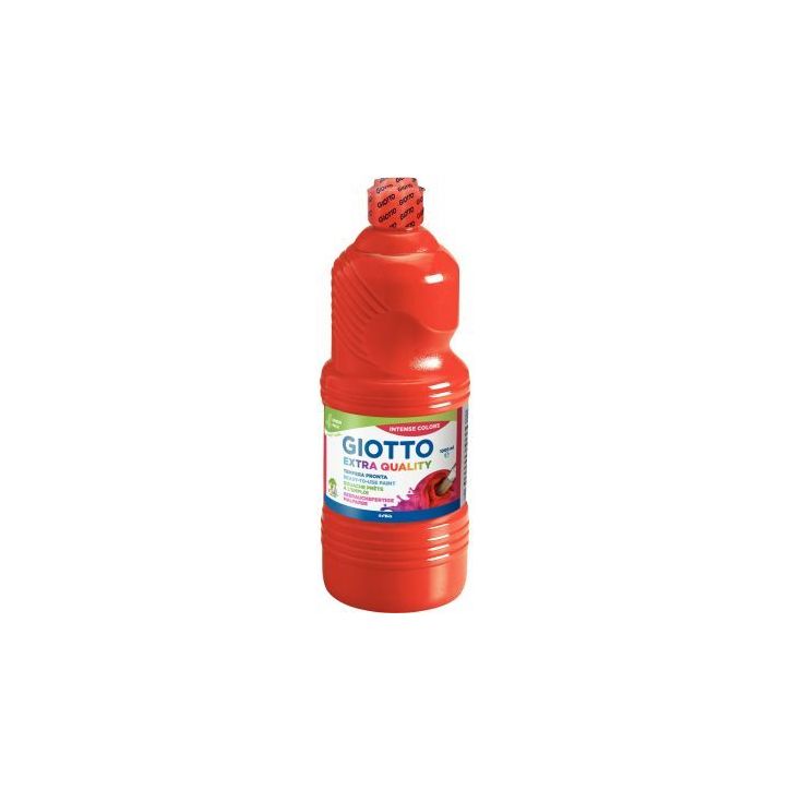Flacon de 1L de gouache liquide GIOTTO rouge vermillon F533407 GIOTTO