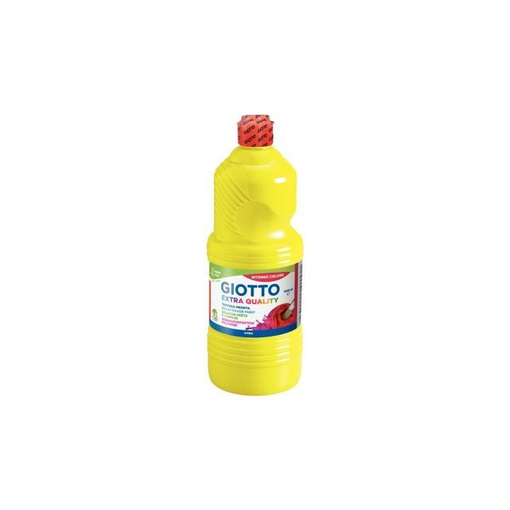 Flacon de 1L de gouache liquide GIOTTO jaune primaire F533402 GIOTTO