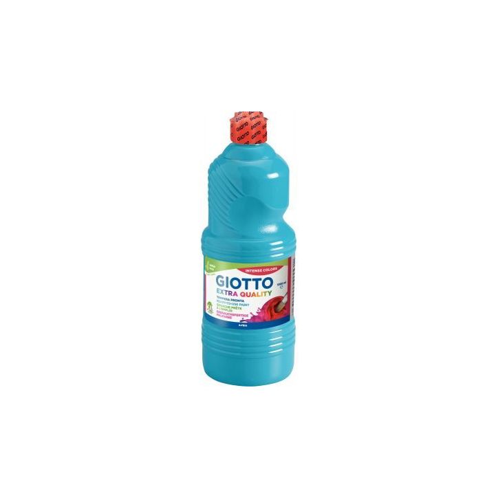 Flacon de 1L de gouache liquide GIOTTO cyan F53341500 GIOTTO