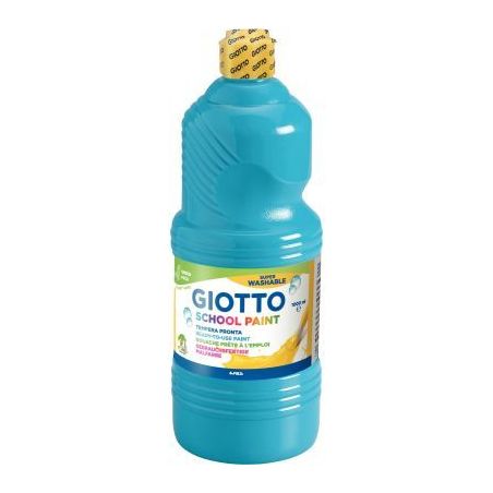 Achetez Flacon de 1 Litre de gouache liquide lavable GIOTTO cyan F535515 GIOTTO pas cher sur Ma Rent..