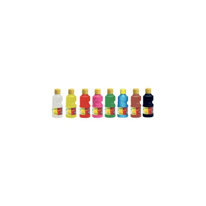 Achetez Carton de 8 flacons 250ml de gouache GIOTTO be-bè, coloris assortis F532000 GIOTTO BEB GIOT..