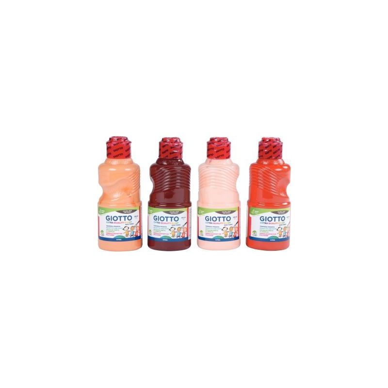 Achetez Lot de 4 flacons 250ml de gouache couleurs de peaux F542800 GIOTTO pas cher sur Ma Rentrée ..