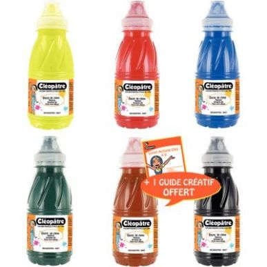 Achetez Lot de 6 flacons 250ml d'encre de Chine EDC250X6A CLEOPATRE pas cher sur Ma Rentrée Scolair..