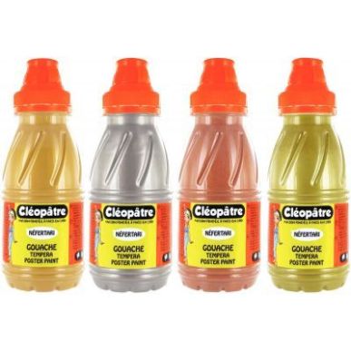 Achetez Lot de 4 flacons 250ml de gouache Néfertari métallique PGN250X4M CLEOPATRE pas cher sur Ma..